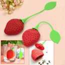 2X Silicone Teeth Tea Filter Tea Strainer Strainer Strawberry Teaspoon Tea Eggs