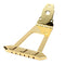 Golden Zinc Alloy Tailpiece Bridge for Jazz Bass Guitars Luthier Supply