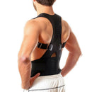 Posture Corrector Magnetic Lumbar Back Shoulder Straight Belt Therapy Black