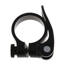 34.9mm MTB Bike Cycling Saddle Seat Post Clamp Quick Release QR Style Black A
