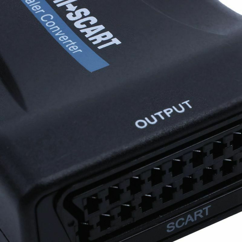 HDMI To SCART Adapter 1080p Video Audio Converter Scaler Smartphone STB DVD G4C2