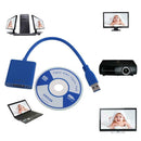 USB 3.0 to VGA Video Graphic Multi Display Cable Adapter Card for Win 7/ 8