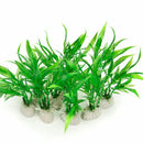 10 Pack Artificial Aquarium Plants, 10cm Height Fish Tank Decorations Home DW1E5