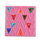 Cooking Flag Shape 26 Letters Silicone Mold Chocolate Cake Tools M&O