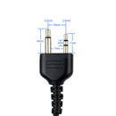 Air Acoustic Tube Earbud Earpiece Earphone Mic for Midland Walkie Talkie Al