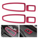 Car Door Window Switch Panel Cover Trim fit for BMW 3 Series F30 320 328-Red Hf