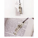Metal Bookmark Musial Piano Guitar Bookmark for Book Creative Gift Stationery BX
