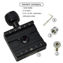 Metal Clamp Quick Release Plate for Manfrotto Arca-Swiss Tripod BallHead 3/8inch