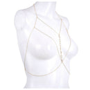Sexy Bikini Bralette Chain Harness Necklace Crossover Body Chain For Women GH2G9