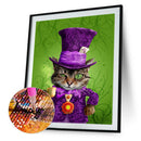 5D DIY Diamond Painting Cross Stitch Kits Cat Full Round Drill Embroidery