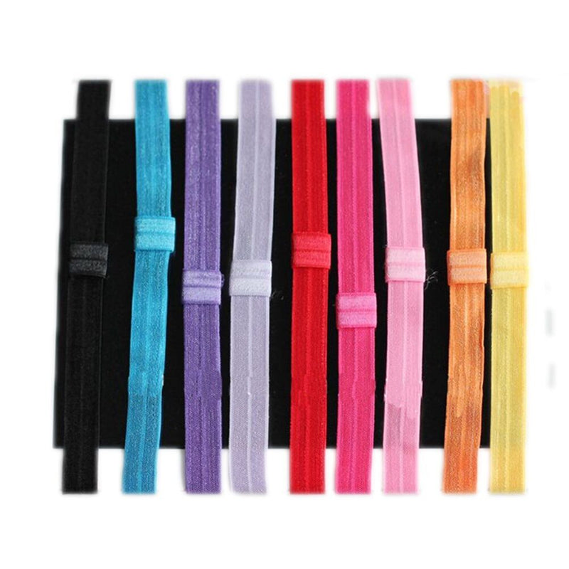 10Pcs Kids Baby Girls Elastic Headband Cotton Headwear Hairband Hair Band Z