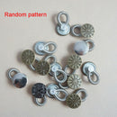 6 Pcs Pants Collar Extenders Jeans Fix Metal Button Durable Engraved With Spring