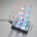 DIY Electronic Kits Touch Control 3x3x4 Cube Multicolour LED Light Cubes Diy Kit