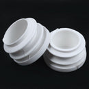 4 Pcs 19mm Dia Plastic Blanking End Cap Tubing Pipe Inserts Bung White