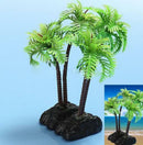 Plastic Aquarium Coconut Trees Fish Tank Plants Ornament Decoration Fresh G$ES