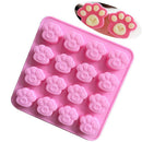 Silicone Cat Dog Paw Fondant Mold Cake Soap Cookies Chocolate Baking Tin Mould
