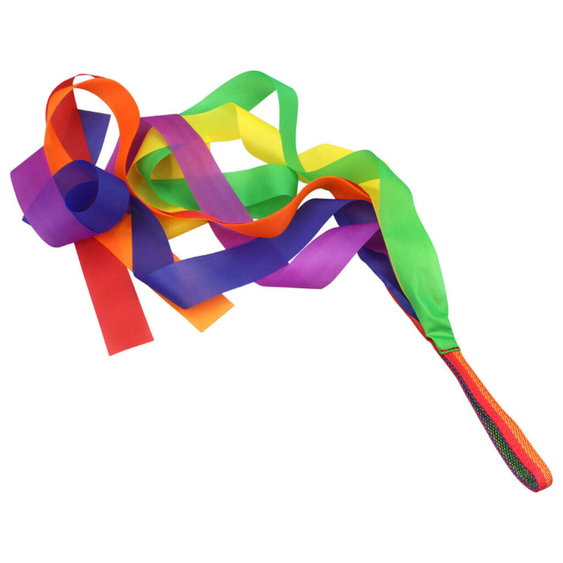 Colorful Dancer Ribbons Dancer Wand Rhythm Ribbon Dance Rainbow Ribbon Set for