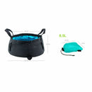 8.5L Portable Foldable Washbasin Bucket Wash Basin Travel Camping Water Pot QLF