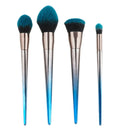 4Pcs Gradient Soft Hair Makeup Brush Sets Tools Cosmetic Brush Foundation E