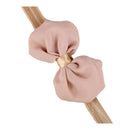 Baby Flower Hair Bow Band khaki