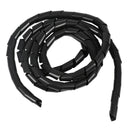 20mm Dia 8.2ft 2.5M Spiral Cable Wire Wrap Tube Computer Manage Cord