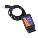 USB Code Reader ELM327 OBDII OBD2 Diagnostic Scanner CD For PC Engine Scan Tool