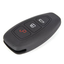 Car Silicone Car Key Smart Remote Key Case Cover for  Fiesta Focus 3 4 3C
