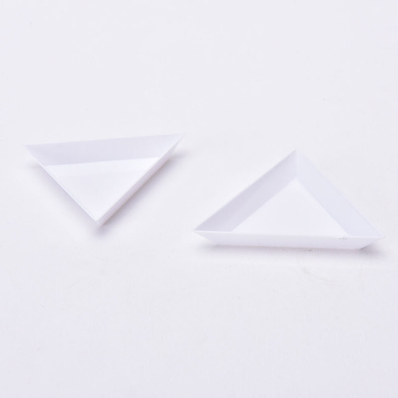 2X Container Holder Triangle Phone/ Craft / Nail Art / Rhinestones Gems  WGJ Tw