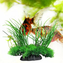 Green Artificial Plastic Grass Water Plant Fish Tank Ornament Aquarium Decor Top