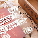Iron Bookmark Ruler Set Of 4 Hollow Cute Drawing Template Painting Stencil
