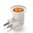 E27 LED Light Male Socket to US AU Type Plug Adapter Converter for Bulb Lamp FT