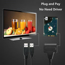 Usb 3.0 To Sata Adapter Cable - Usb Sata Adapter Cable Converter 7Pin + 15P