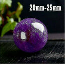 1Pcs Purple Natural Amethyst Quartz Sphere Pretty Crystal Ball Healing Stone 2cm