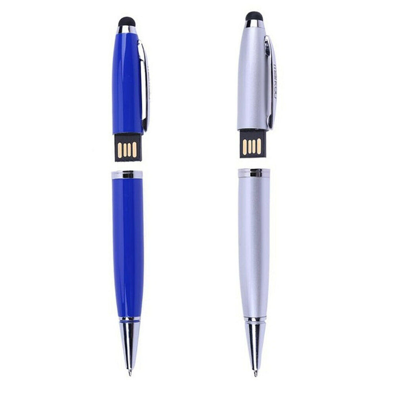 2 Pieces USB 2.0 Multifunctional 3-in-1 U Disk Ballpoint Memory Pen 16GB&8GB