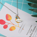 Best Friends Necklace A Pair Enamel Puzzle Rainbow Cloud Pendant Necklace F