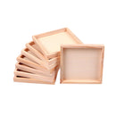 1pc Painting Building Block Wood Pallet Early Educational Wood Tray 12cmX12c Gw