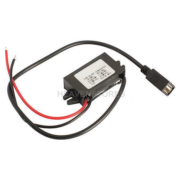 Car Charger Converter Adapter 12V To 5V 3A 15W Step Down Module W/ USB Cable