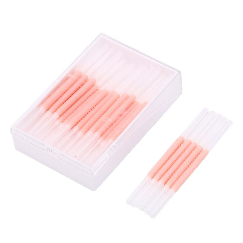 50pc/box interdental brush Floss stick dental toothpick teeth clean oral * 3C