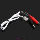 Home Phone Telephone Rj11 Plug Alligator Clip Test Tester Cable Wire Cord