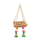 Pet Bird Parrot Swing Chewing Toys Cozy Hammock Fun Play Chew Stand Toys