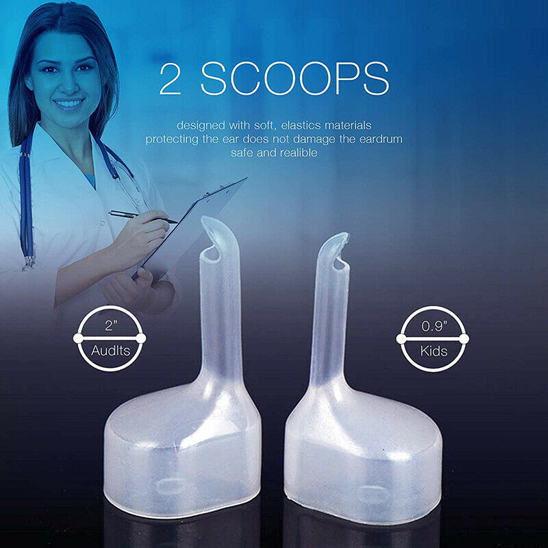 Electric Wireless Vacuum Ear Cleaner LED Earwax Remover w/Soft Head Painless Kit