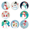 500Pcs/lot Christmas Holiday Stickers Roll 8 Styles Card Envelopes StickersBDSE