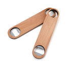 Hotel Flat Board Speed Bottle Opener Home Beer Cap Wooden Cover Stainless SSEAU