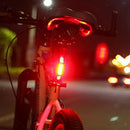 Bright Bicycle Light Rechargeable Tail Light Set Road Safety Accessory Red