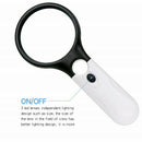 3LED Light 45X Handheld Magnifier Reading Magnifying Glass Lens Jewelry Lo Nw