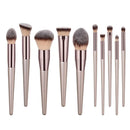 10x Kabuki Makeup Brushes Make Your Eye Makeup 360 Degrees Without Dead Ends,