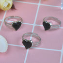 Mood ring band color changing by temperature ajustable heartOZ