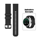 20mm Silicone Replacement Watch Band Wrist Strap for Polar Ignite (Black) A