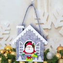 Xmas Gift Santa Claus House Candy Hand Bag Pendant Decor Party Supply (B)