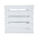 110mmx100mmx105mm white plastic square flowerpot basket decoration P4T9